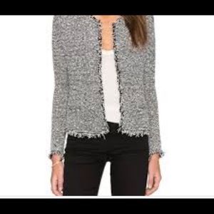 IRO Azure Black White Boucle Jacket E34